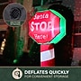 Fraser Hill Farm 3.5' Prelit "Santa Stop Here" Sign Inflatable (FHFXMASSGN031-L)~#|#~sp227529112_sc7