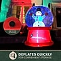 Fraser Hill Farm 6-Ft. Tall Multicolor Prelit Snowman Snow Globe Inflatable (FHFSNWGLOBE061-L)~#|#~sp227529133_sc7