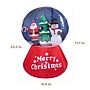 Fraser Hill Farm 6' Prelit Santa and Snowman Snow Globe Inflatable (FHFSNWGLOBE062-L)~#|#~sp227529134_sc7