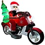 Fraser Hill Farm 7' Wide Prelit Santa on Motorcycle Inflatable (FHFSNTABIKE071-L)~#|#~sp227529140_sc7