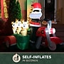 Fraser Hill Farm 6' Prelit Santa on Motorcycle Inflatable (FHFSNTABIKE061-L)~#|#~sp227529147_sc7