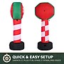 Fraser Hill Farm 3.5' Prelit "Santa Stop Here" Sign Inflatable (FHFXMASSGN031-L)~#|#~sp227529209_sc7