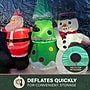 Fraser Hill Farm 6' Prelit Santa and Snowman Snow Globe Inflatable (FHFSNWGLOBE062-L)~#|#~sp227529225_sc7