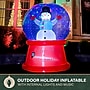 Fraser Hill Farm 6-Ft. Tall Multicolor Prelit Snowman Snow Globe Inflatable (FHFSNWGLOBE061-L)~#|#~sp227529245_sc7