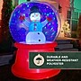 Fraser Hill Farm 6-Ft. Tall Multicolor Prelit Snowman Snow Globe Inflatable (FHFSNWGLOBE061-L)~#|#~sp227529246_sc7