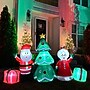 Fraser Hill Farm 7.5' Prelit Santa and Mrs. Claus Inflatable (FHFSNTAMRSC071-L)~#|#~sp227529265_sc7