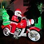 Fraser Hill Farm 7' Wide Prelit Santa on Motorcycle Inflatable (FHFSNTABIKE071-L)~#|#~sp227529276_sc7