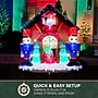 Fraser Hill Farm 6' Prelit Santa Nutcracker Cuckoo Clock Inflatable (FHFSNTACCLK061-L)~#|#~sp227529283_sc7