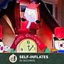 Fraser Hill Farm 6' Prelit Santa Nutcracker Cuckoo Clock Inflatable (FHFSNTACCLK061-L)~#|#~sp227529285_sc7