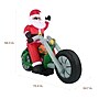 Fraser Hill Farm 6' Wide Prelit Motorcycle Santa Inflatable (FHFSNTABIKE062-L)~#|#~sp227529292_sc7