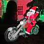 Fraser Hill Farm 6' Wide Prelit Motorcycle Santa Inflatable (FHFSNTABIKE062-L)~#|#~sp227529303_sc7