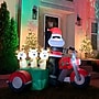 Fraser Hill Farm 6' Prelit Santa on Motorcycle Inflatable (FHFSNTABIKE061-L)~#|#~sp227529320_sc7