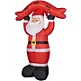 Fraser Hill Farm 10' Santa Holding HO HO HO Sign Inflatable (FHFSANTA104-L)~#|#~sp227529387_sc7
