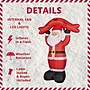 Fraser Hill Farm 10' Santa Holding HO HO HO Sign Inflatable (FHFSANTA104-L)~#|#~sp227529389_sc7