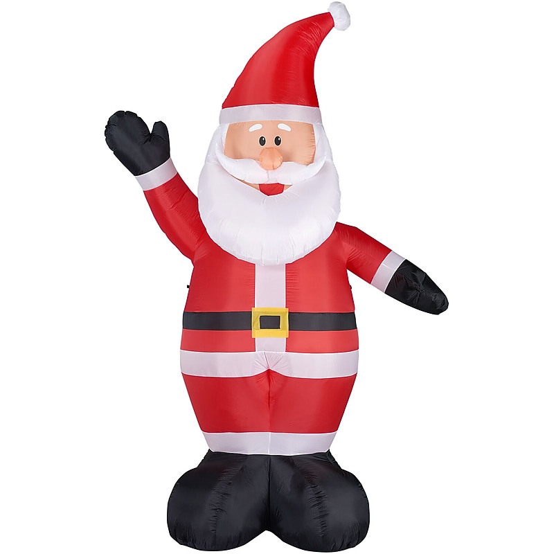 Fraser Hill Farm 12' Traditional Santa Claus Inflatable (FHFSANTA121-L) image 1