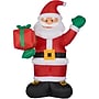 Fraser Hill Farm 10' Santa Claus Holding Gift Inflatable (FHFSANTA102-L)~#|#~sp227529404_sc7