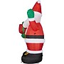 Fraser Hill Farm 10' Santa Claus Holding Gift Inflatable (FHFSANTA102-L)~#|#~sp227529493_sc7