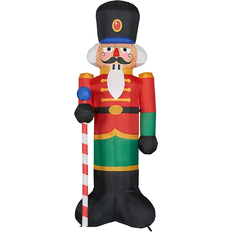 Fraser Hill Farm 10' Traditional Nutcracker Inflatable (FHFNUTCRK201-L) image 1