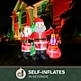 Fraser Hill Farm 6' Prelit Mr. and Mrs. Claus Inflatable (FHFMRMRSCLS061-L)~#|#~sp227529563_sc7