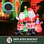 Fraser Hill Farm 6' Prelit Mr. and Mrs. Claus Inflatable (FHFMRMRSCLS061-L)~#|#~sp227529564_sc7