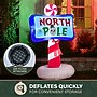 Fraser Hill Farm 6' Prelit North Pole Sign Inflatable (FHFNPOLESGN061-L)~#|#~sp227529593_sc7