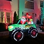 Fraser Hill Farm 6' Prelit Santa in Monster Truck Inflatable (FHFMNSRTRCK061-L)~#|#~sp227529595_sc7