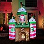 Fraser Hill Farm 10-Ft. Tall Pre-Lit Santa's Candy Castle Inflatable (FHFCNDYCSTL102-L)~#|#~sp227529601_sc7