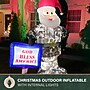 Fraser Hill Farm 6-Ft. Tall Prelit Camo Santa Inflatable (FHFCAMOSNTA061-L)~#|#~sp227529629_sc7