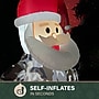 Fraser Hill Farm 6-Ft. Tall Prelit Camo Santa Inflatable (FHFCAMOSNTA061-L)~#|#~sp227529630_sc7