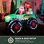Fraser Hill Farm 6' Prelit Santa in Monster Truck Inflatable (FHFMNSRTRCK061-L)~#|#~sp227529692_sc7