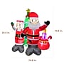 Fraser Hill Farm 6' Prelit Mr. and Mrs. Claus Inflatable (FHFMRMRSCLS061-L)~#|#~sp227529702_sc7