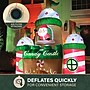 Fraser Hill Farm 10-Ft. Tall Pre-Lit Santa's Candy Castle Inflatable (FHFCNDYCSTL102-L)~#|#~sp227529713_sc7