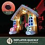 Fraser Hill Farm 8' Prelit Gingerbread Arch Inflatable (FHFARCHWY082-L)~#|#~sp227529764_sc7