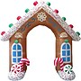 Fraser Hill Farm 8' Prelit Gingerbread Arch Inflatable (FHFARCHWY082-L)~#|#~sp227529788_sc7