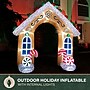 Fraser Hill Farm 8' Prelit Gingerbread Arch Inflatable (FHFARCHWY082-L)~#|#~sp227529791_sc7