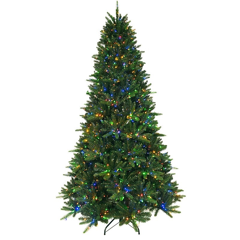Fraser Hill Farm 6.5 ft. York Pine Pre-Lit Artificial Christmas Tree, 1160 Lights (FFYP065-6GR) image 1