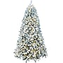 Fraser Hill Farm 7.5 ft. Flocked Alaskan Pine Pre-Lit Artificial Christmas Tree, 1500 Lights (FFWP075-5SN)	~#|#~sp227529909_sc7