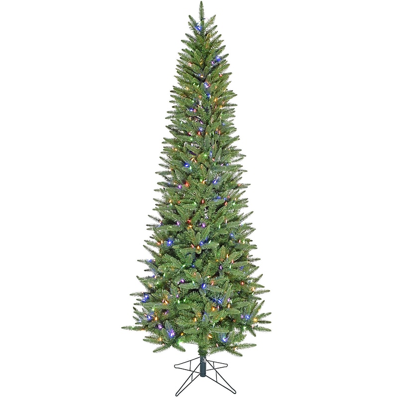 Fraser Hill Farm 9 ft. Winter Falls Slim-Silhouette Pre-Lit Artificial Christmas Tree, 750 Lights (FFWF090-6GR) image 1
