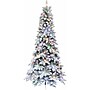 Fraser Hill Farm 7.5 ft. Slim White Tail Pine Snow-Flocked Pre-Lit Artificial Christmas Tree, 95 Lights (FFWT075-6SN)	~#|#~sp227529984_sc7
