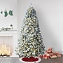 Fraser Hill Farm 7.5 ft. Flocked Alaskan Pine Pre-Lit Artificial Christmas Tree, 1500 Lights (FFWP075-5SN)	~#|#~sp227530000_sc7