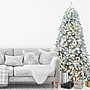 Fraser Hill Farm 7.5 ft. Flocked Alaskan Pine Pre-Lit Artificial Christmas Tree, 1500 Lights (FFWP075-5SN)	~#|#~sp227530001_sc7