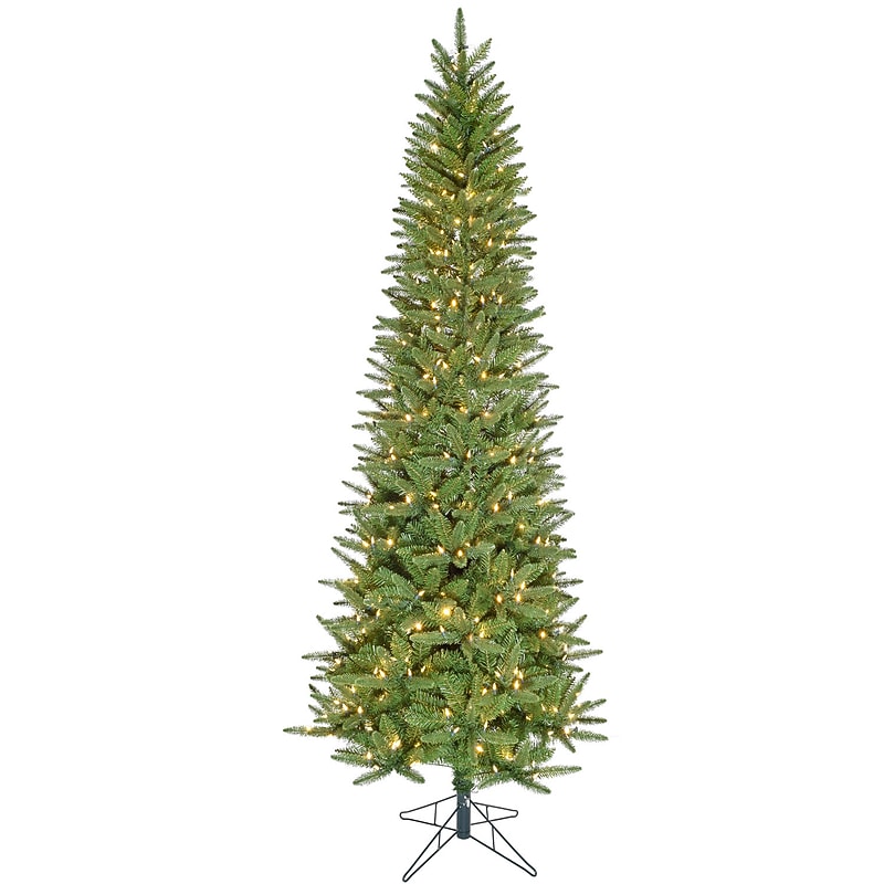 Fraser Hill Farm 9 ft. Winter Falls Slim-Silhouette Pre-Lit Artificial Christmas Tree, 750 Lights (FFWF090-5GR) image 1