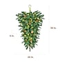 Fraser Hill Farm 36" Artificial Pine Teardrop Door Hanging (FFTDA036-5GR)~#|#~sp227530042_sc7