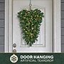 Fraser Hill Farm 36" Artificial Pine Teardrop Door Hanging (FFTDA036-5GR)~#|#~sp227530044_sc7