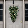 Fraser Hill Farm 36" Artificial Pine Teardrop Door Hanging (FFTDA036-5GR)~#|#~sp227530047_sc7