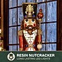 Fraser Hill Farm 76" Resin Nutcracker Figurine Holding Staff (FFRS076-NC5-MLT)~#|#~sp227530093_sc7