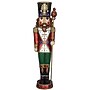 Fraser Hill Farm 76" Resin Nutcracker Figurine Holding Staff (FFRS076-NC5-MLT)~#|#~sp227530199_sc7