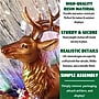 Fraser Hill Farm 5-Ft. Tall Standing Reindeer Metallic Finish (FFRS060-RD1-BRN)~#|#~sp227530252_sc7