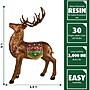 Fraser Hill Farm 5-Ft. Tall Standing Reindeer Metallic Finish (FFRS060-RD1-BRN)~#|#~sp227530254_sc7