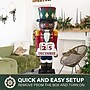 Fraser Hill Farm 60-in Fiberglass African American Nutcracker Figurine (FFRS060-2NC-MLTAA)~#|#~sp227530276_sc7